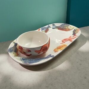 Bassano Italy Serving Bowl and Platter
Sea Life Fish VTG